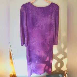 Formal lace Hawaiian purple dress